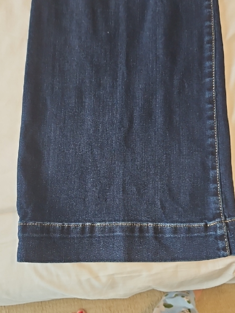 Classic Wide-Leg Women's Jeans - Dark Blue By Kut - Picture 6 of 9